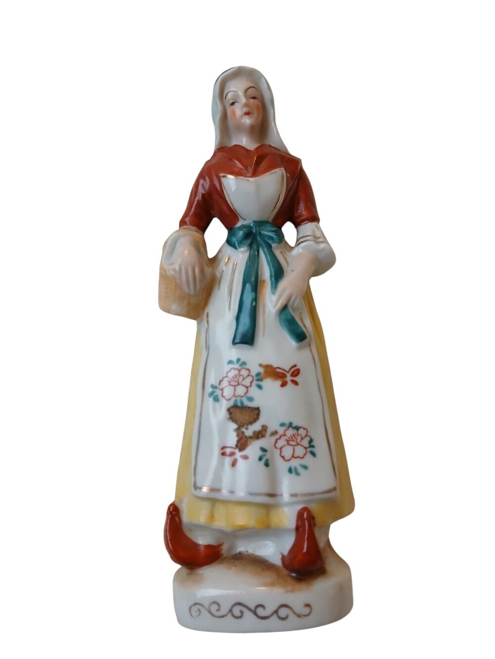 Occupied Japan Hand Painted Maiden Figurine